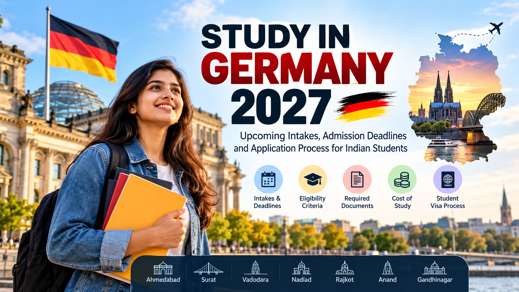 Study in Germany 2027 – Upcoming Intakes and University Admission Guide for Indian Students